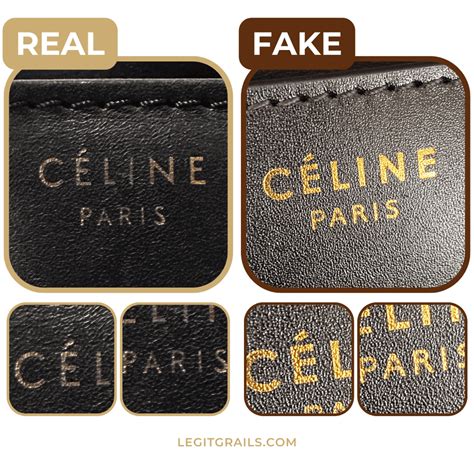 real vs fake celine phantom|is celine a real bag.